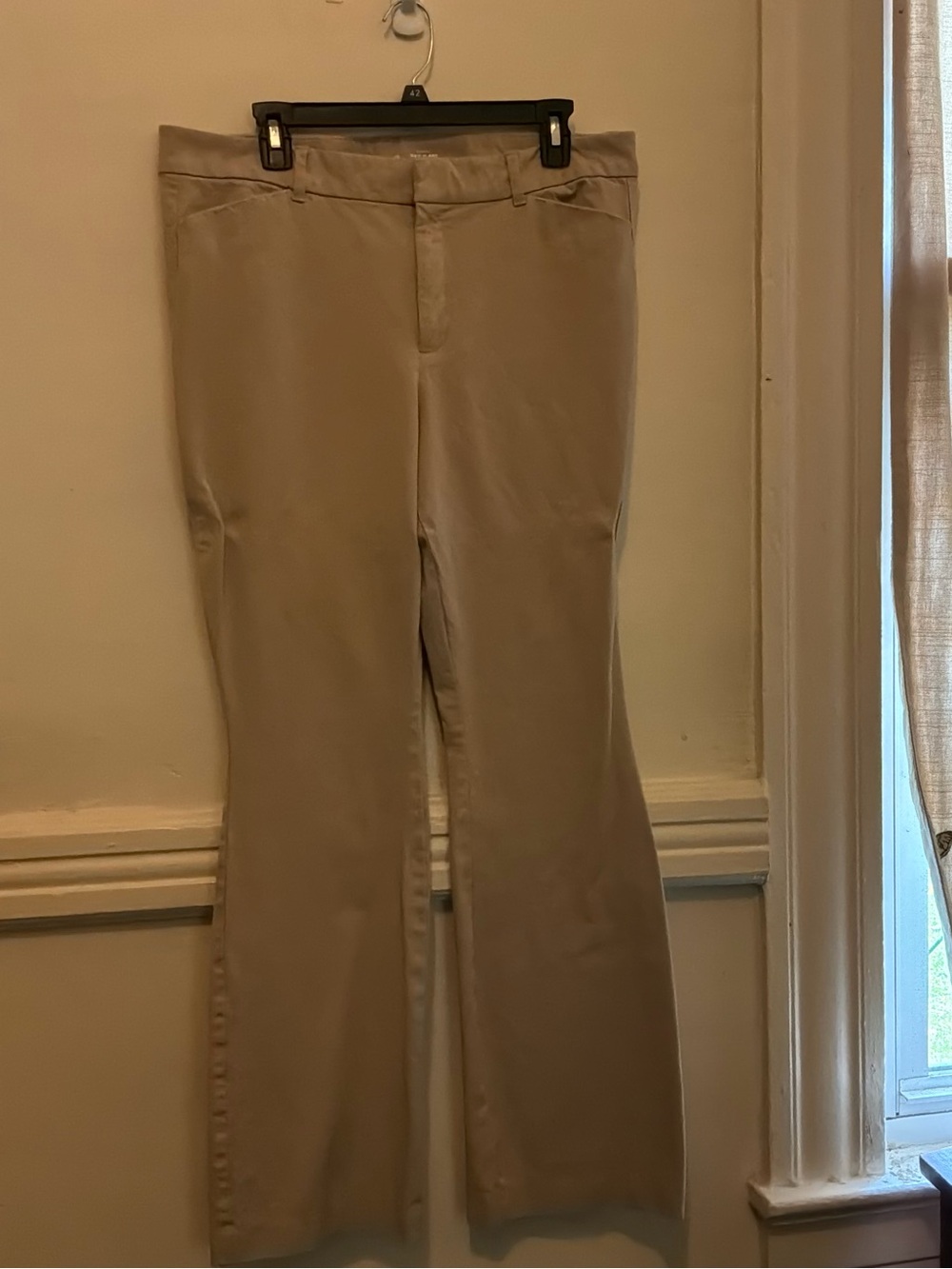 Old Navy Pixie Flare High-Rise Pants in Tan 16 Tall